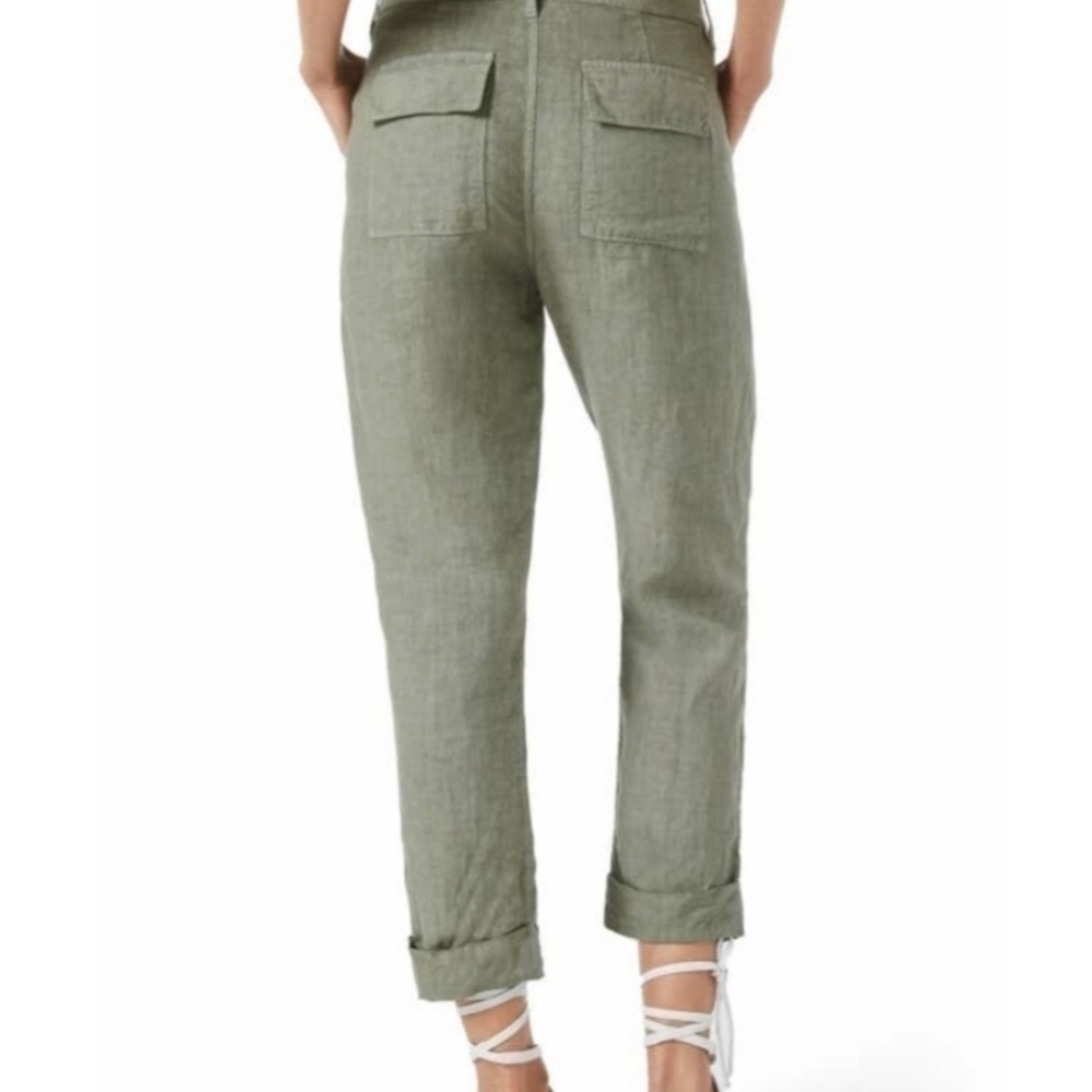 Frame linen cropped pants